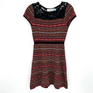 Sparrow for Anthropologie multicolor lambswool blend women’s knit sweater dress